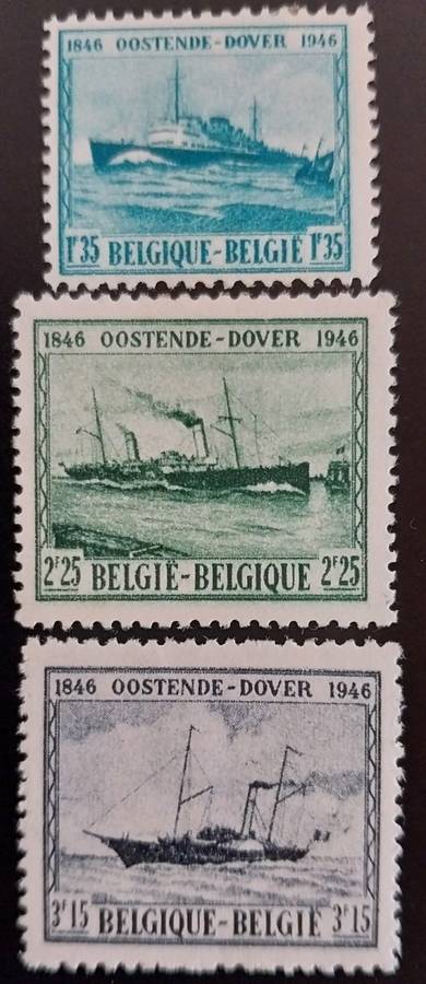 1946 Belgium Oostende-Dover Ferry full set MH
