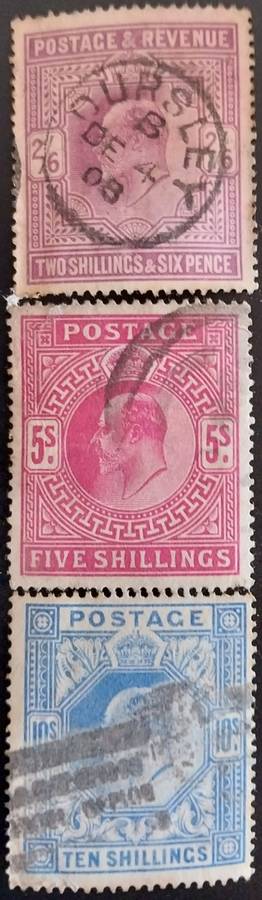 1902 Great Britain KEVII set to 10 shillings used