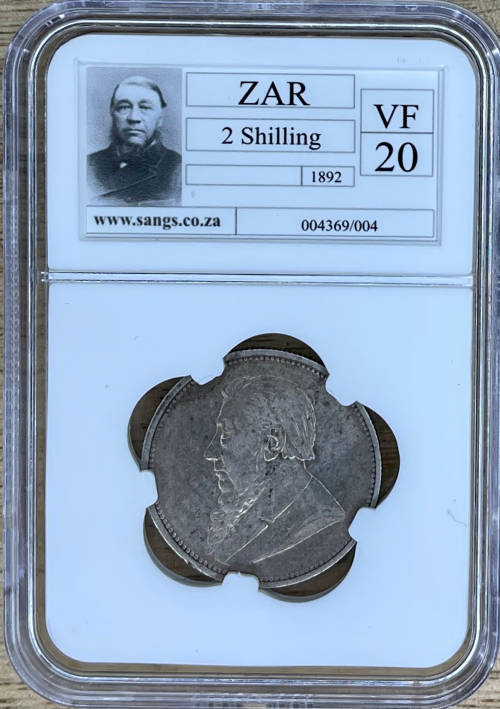 1892 ZAR 2 SHILLINGS - Only 55206 minted!!!