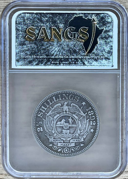 1892 ZAR 2.5 SHILLINGS - Only 16300 minted!!!