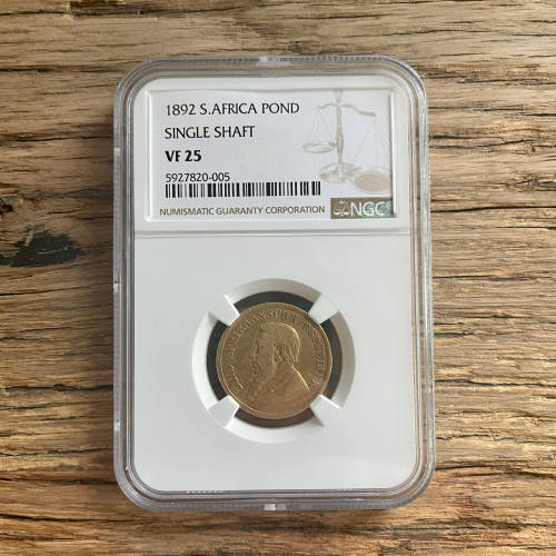 1892 ZAR POND (Single Shaft) - NGC VF25
