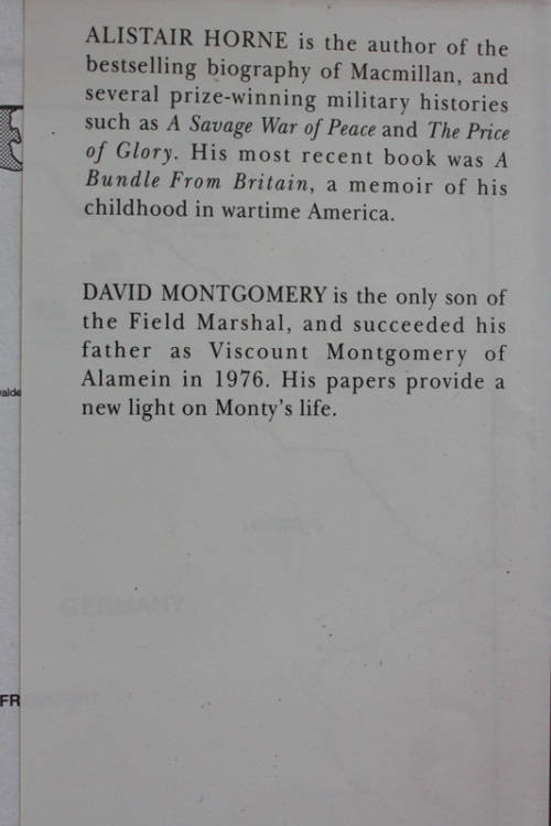 The Lonely Leader: Monty 1944-1945 by Alistair Horne with David Montgomery