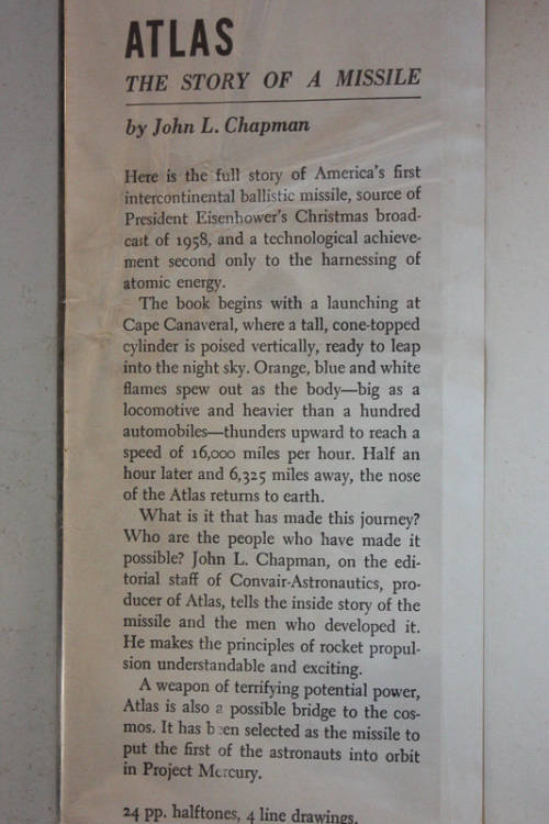Atlas: The Story of a Missile by John L. Chapman