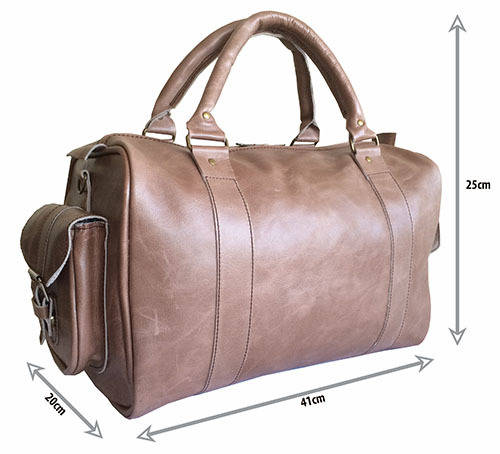 100% Genuine Leather High Quality Handcrafted Duffel, Luggage, Travel, Gym Bag - Unisex