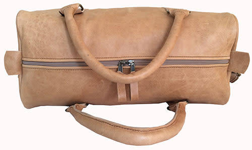 100% Genuine Leather High Quality Handcrafted Duffel, Luggage, Travel, Gym Bag - Unisex