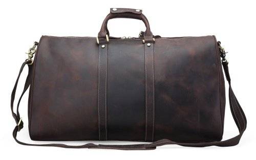 Large & Extra Large Handmade Full Grain Leather Duffle Bag /Travel / Luggage / Sport Bag / Weekender