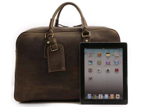 Handmade Full Grain Leather Travel Bag / Luggage / Sport Bag / Weekend Bag
