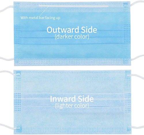 Surgical Medical Face Masks, 3-Layer Protection with Melt-Blown Fabric Filter