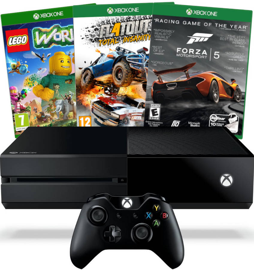 Microsoft  Xbox One  500 GB Console + 3 Games