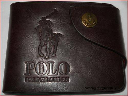 **POLO** Men's Leather Wallet,holds 4 Credit Cards, Zipped Coin & Notes Compatiment!