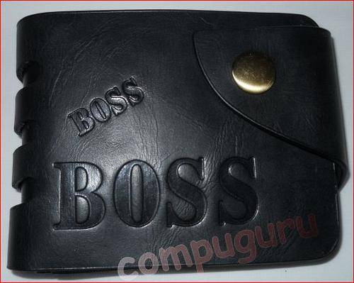 High Quality **BOSS** Men Leather Wallet,holds 5 Credit Cards, Zipped Coin & notes Compatiment!