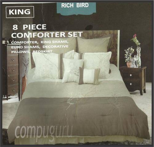 Latest Arrival - Heavy 8 Piece King/Queen Size Comforter - You snooze!! You Loose