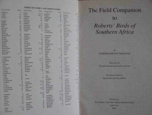 Field Companion to Roberts' Birds of Southern Africa - Gordon Lindsay Maclean