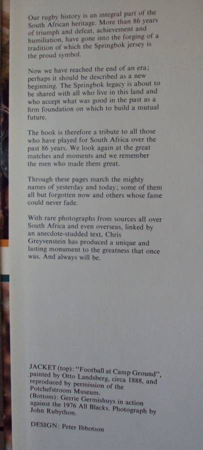 Springbok Saga - A Pictorial History From 1981