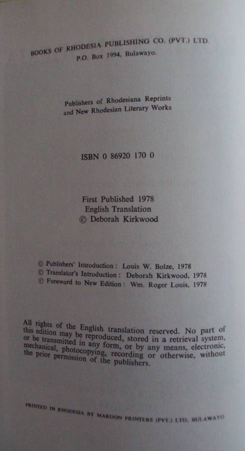 Rolin`s Rhodesia - Henri Rolin