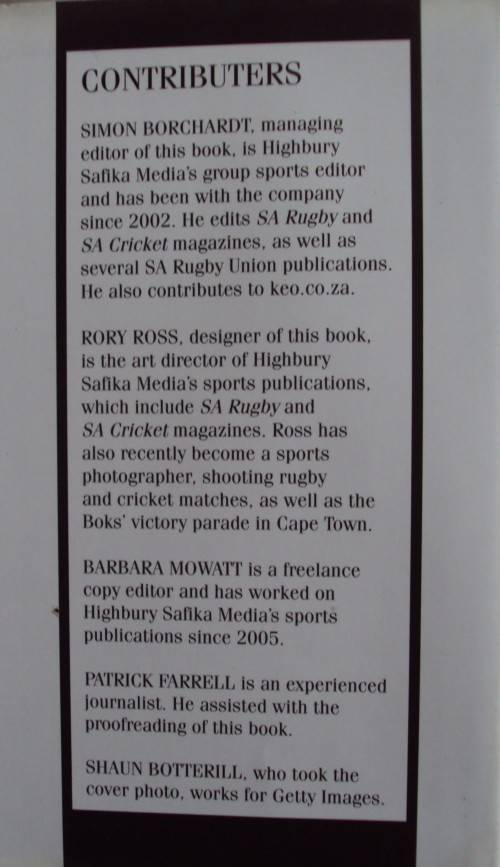 Champions of the World - Seven Magnificent Weeks - Springboks 2003 RWC Triumph - Mark Keohane