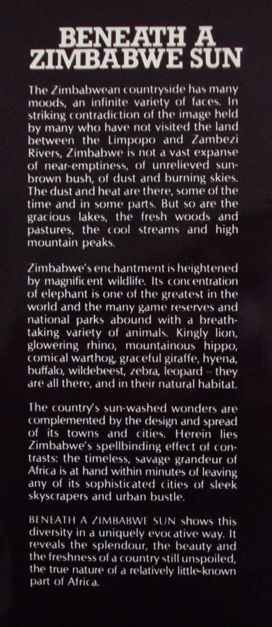 Beneath A Zimbabwe Sun - Beverly White
