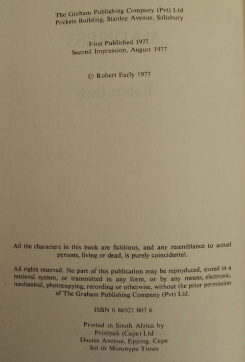 A Time of Madness - Robert Early