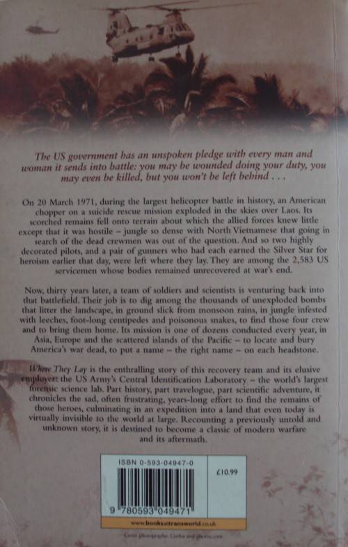 Where They Lay - The Search For Those Who Fell In Battle and Were Left Behind Earl Swift