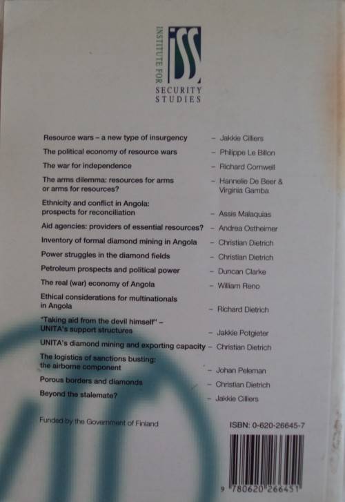 Angola`s War Economy The Role of Oil and Diamonds - Edited by Jakkie Cilliers and Christian Dietrich