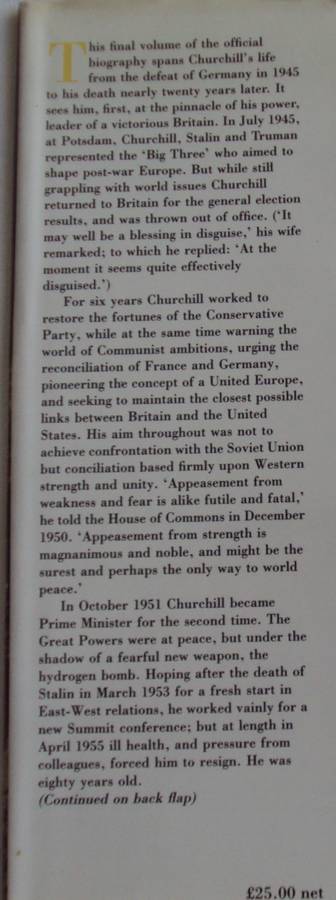 Never Despair Winston S Churchill 1945 - 1965 Martin Gilbert