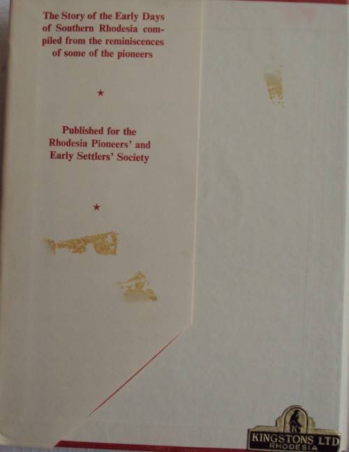 Rhodesian Genesis The Story of the Early Days of Southern Rhodesia Neville Jones