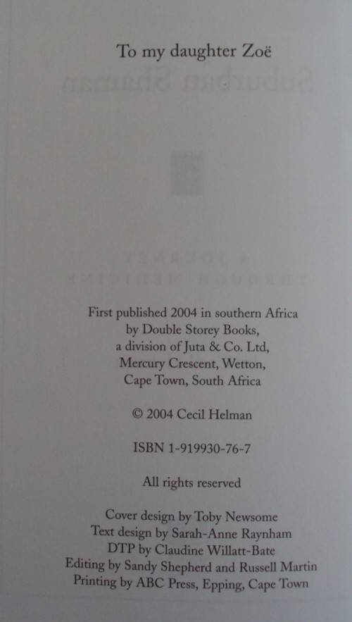 Suburban Shaman A Journey Through Medicine  Cecil Helman