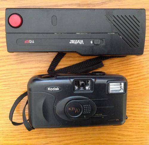 Vintage Kodak KB-10 & Vivitar 110 EF Cameras