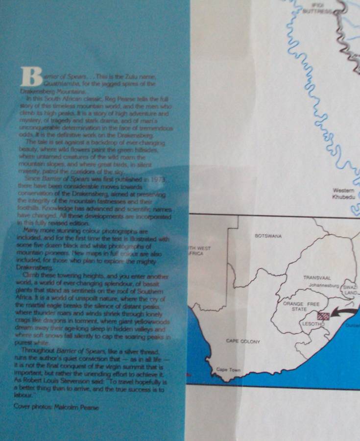 Barrier of Spears Drama of the Drakensberg R O Pearse