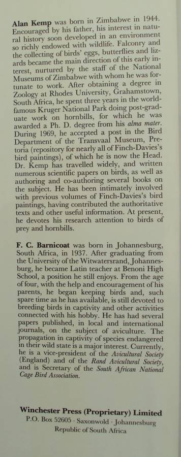 Gamebirds & Waterfowl of Southern Africa  Claude Gibney Finch-Davies