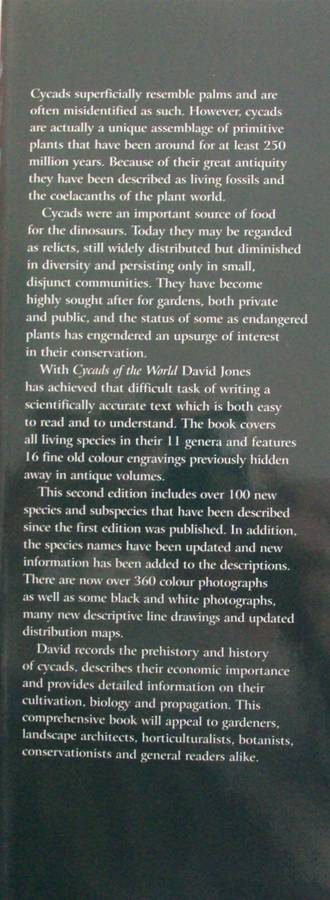 Cycads of the World Ancient Plants in Todays World David L Jones