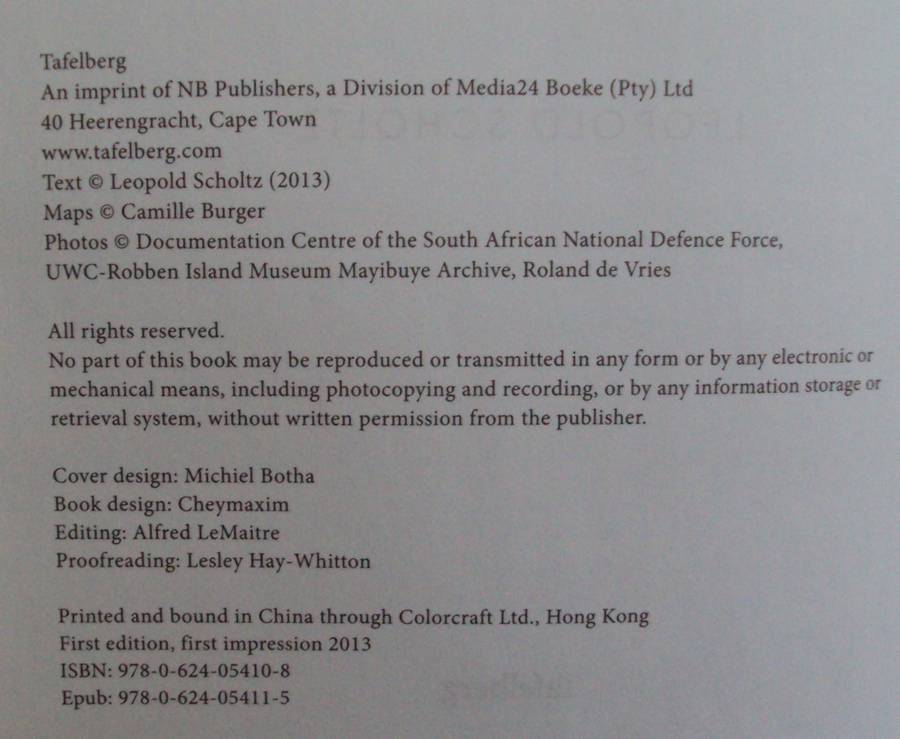 The SADF in the Border War 1966  1989  Leopold Scholtz