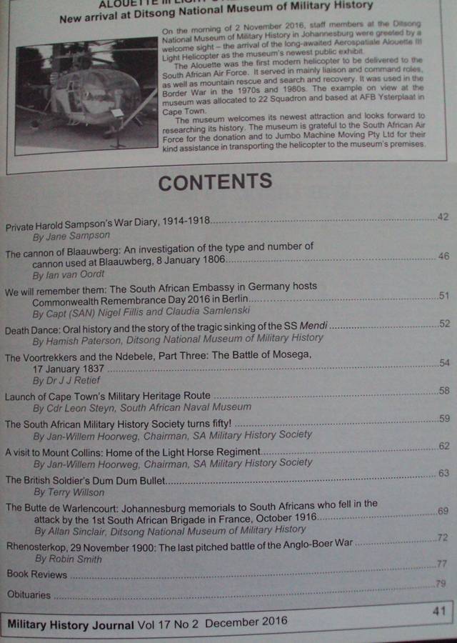 Military History Journal  5 copies