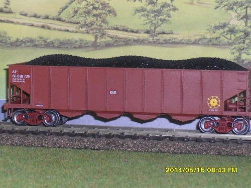 HO SAR AJ-Type Wagon (1950's) with Coal Load