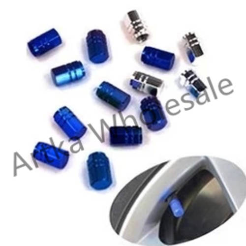 Aluminium Car  Tyre Valve Stem Caps Covers for Bicycles Cars & Motorbikes Pack of 4