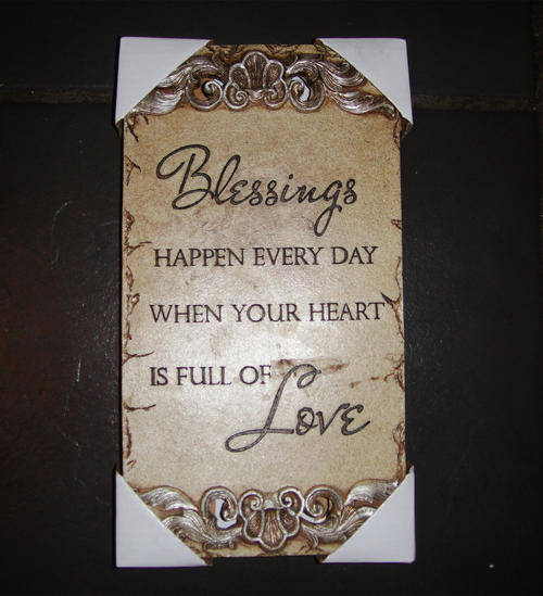 ONLY ONE ON AUCTION !!! INSPIRATIONAL QUOTES  WITH DECORATED STONE 0107