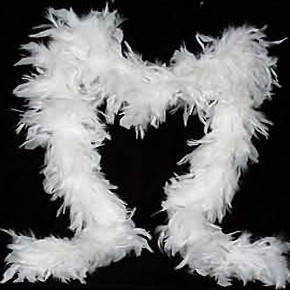 Feather scarf - Party  wedding festive ..