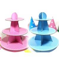 Paper cup cake stands ( 3 tier ) two color optional