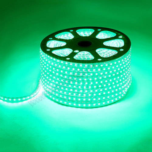 220V 100m Flexible 5050 Chip SMD LED Strip Light - Green