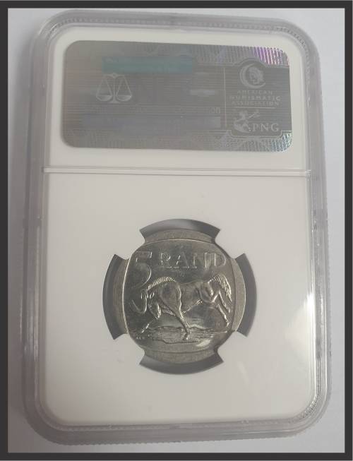 2000 SA Nelson Mandela R5 // NGC MS 63 // See pictures of Actual Coin