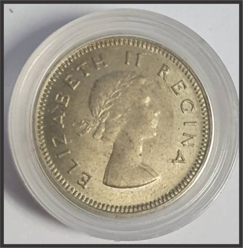 1959 3 D (Coin in Capsule), UNC // Photos of actual coin
