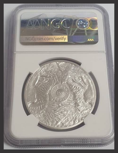 SCARCE!!! 2020 BIG 5 `Leopard` SILVER Top Grade NGC MS 70