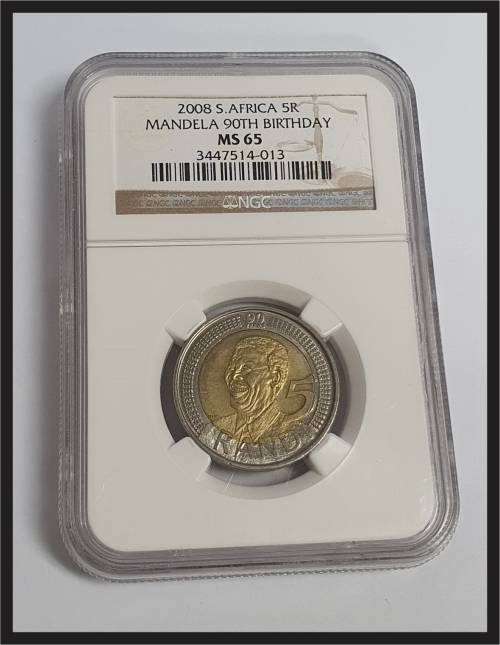 2008 SA R5 // NELSON MADELA 90th BIRTHDAY // NGC MS 65