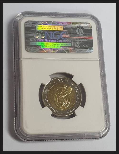 2011 SA R5 // NELSON MADELA 90th ANNIVERSARY // NGC MS 65