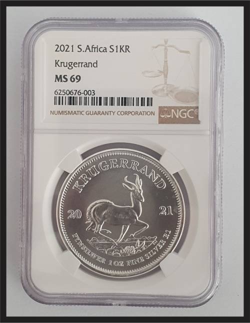 2021 Silver Kruger Rand // Grade NGC MS 69