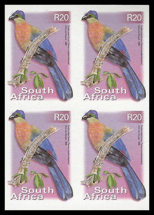 R20-00 Imperforated Block of 4.  Superb Unmounted Mint.