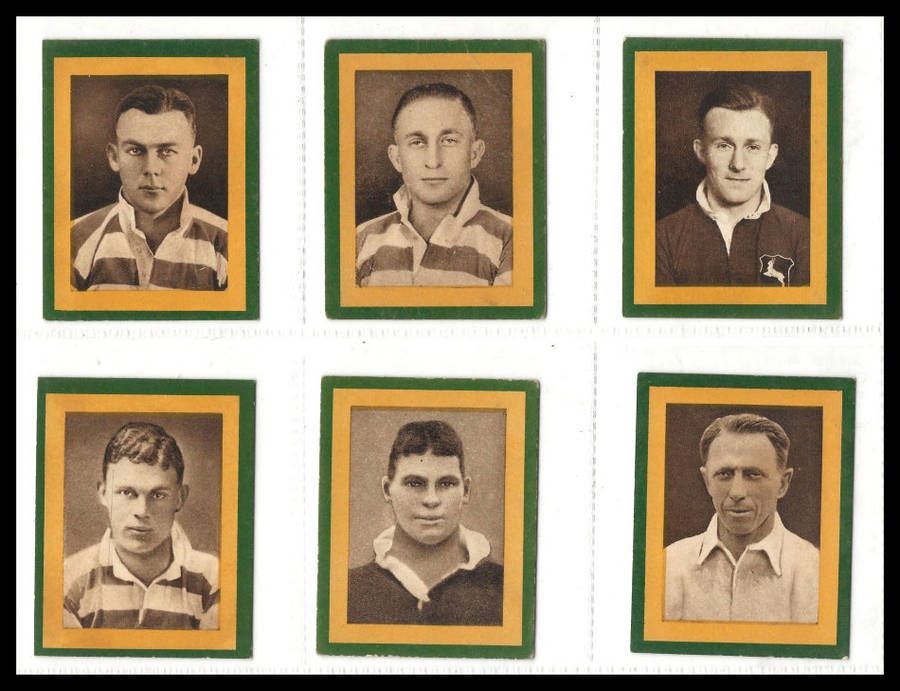 COMPLETE SET of 47! (only 6 shown). Springbok Rugby & Cricket Teams. 1931. Cigarette Cards. RARE!