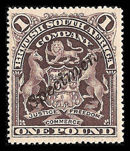 One Pound (Superb Unmounted Mint) overprinted Specimen.  Free Shipping!