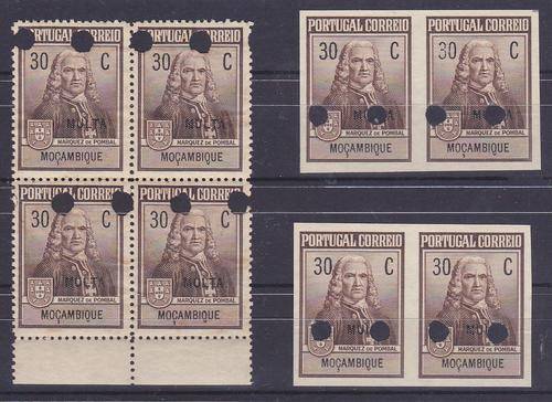 Proof Blocks - Mozambique  imperforated and perforated.