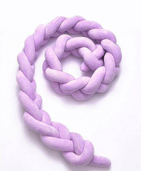 Nuovo - Cot Bumper - Knot design - Lilac